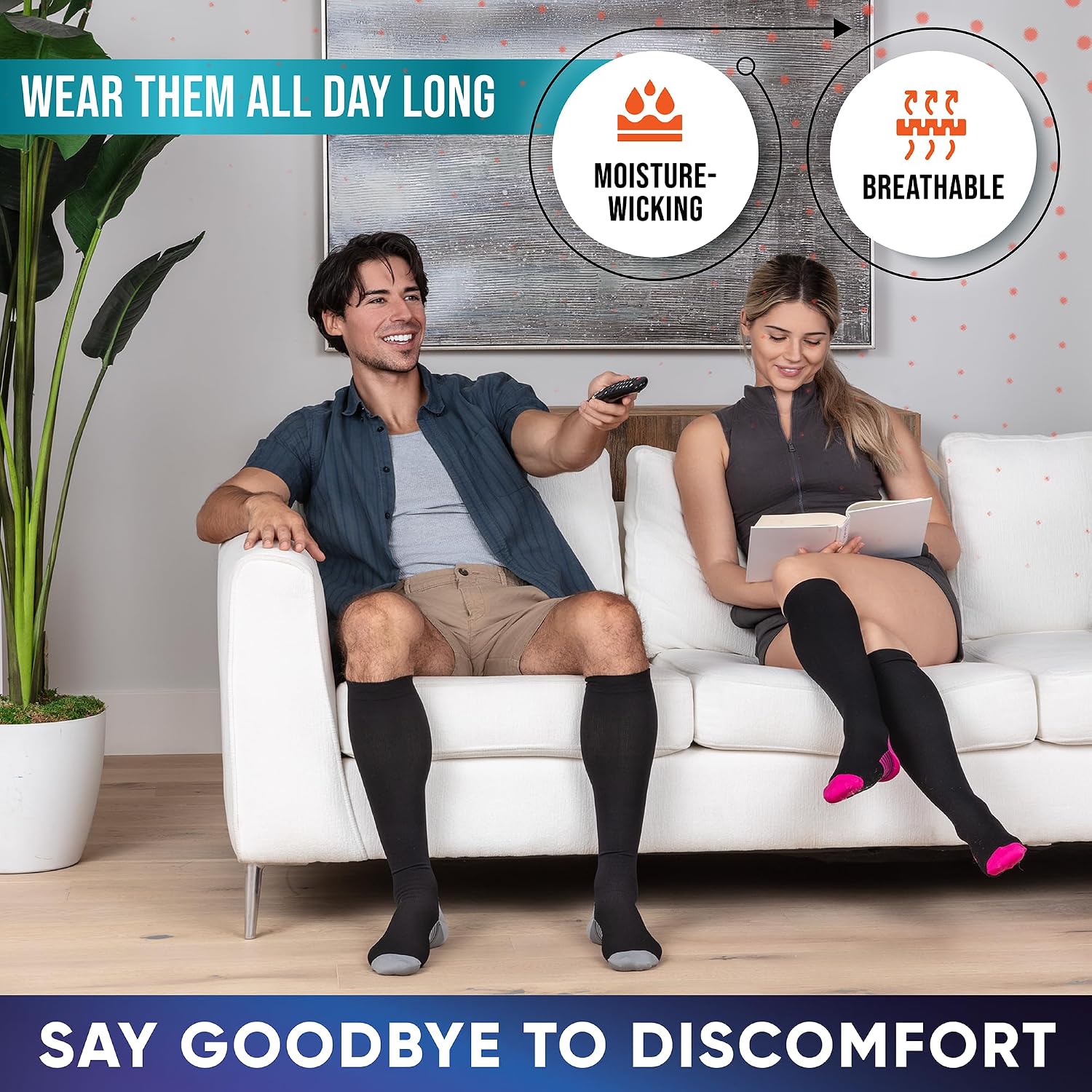 Compression Socks for Women & Men 20-30 mmHg – Circulation Support for Nurses, Travel, Flight, Running & Everyday Wear - Image 5