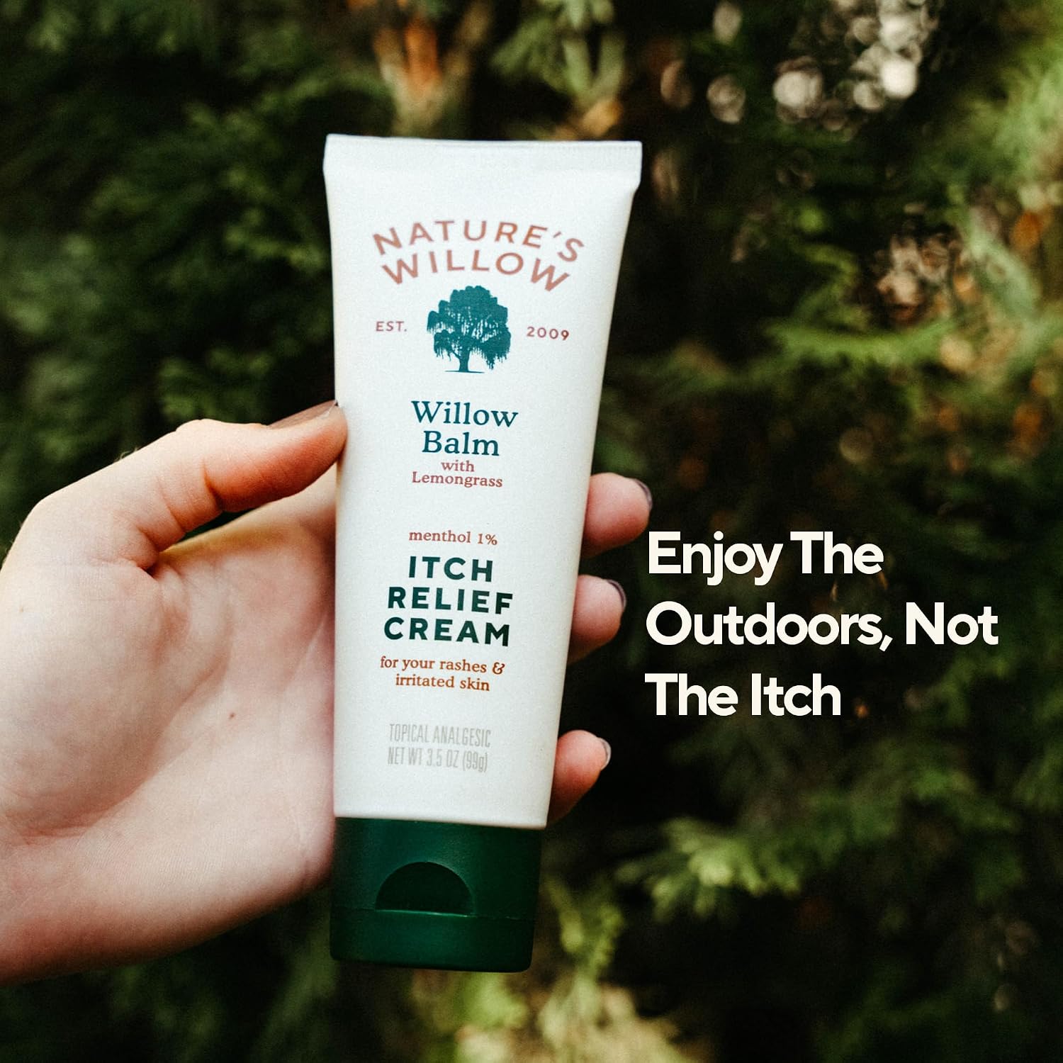Nature's Willow Itch Relief Lotion with Willow Bark | Soothe Itch from Bug Bites, Rash, Sunburn, and More | Free from Artificial Fragrances & Dyes | Made with Essential Oils | 3.5 oz - Image 7