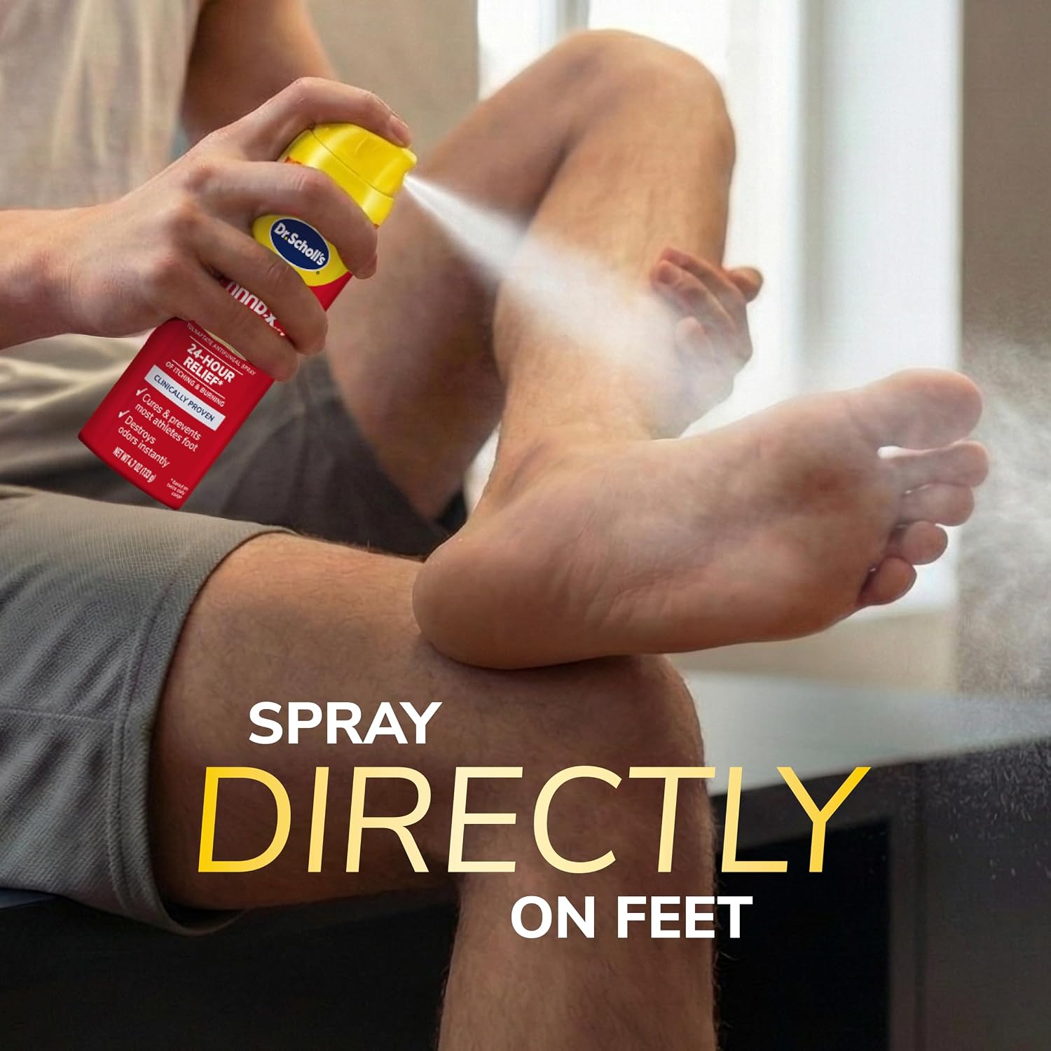 Dr. Scholl's Odor-X Medicated Antifungal Athlete's Foot Powder Spray, 4.7oz - Image 3