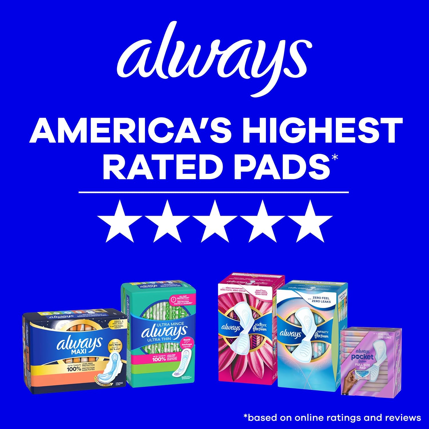 Always Radiant Feminine Pads for Women, Flexfoam Pads with Wings, Size 3, Extra Heavy Absorbency, Lightly Scented, 30 Count - Image 9