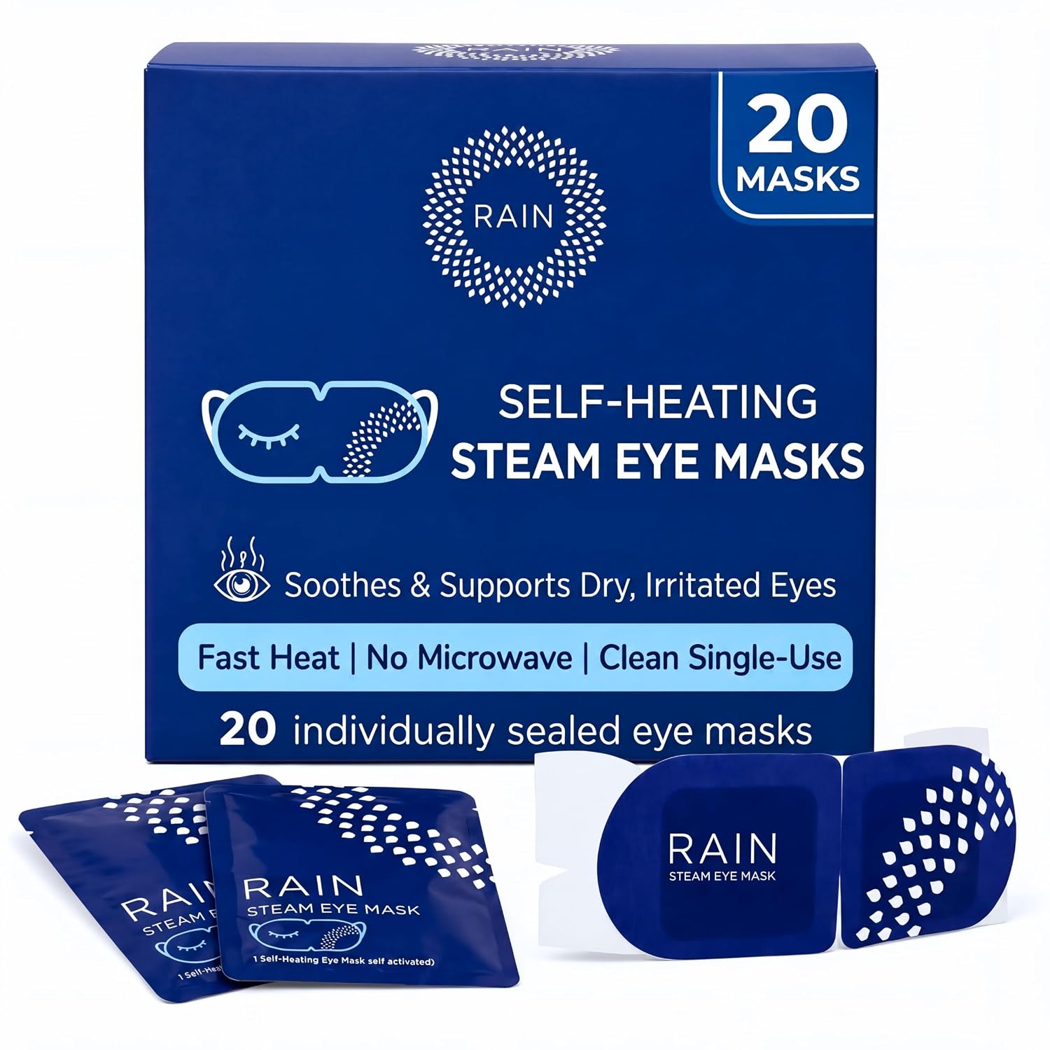 Rain Self Heating Eye Compress, Hea...