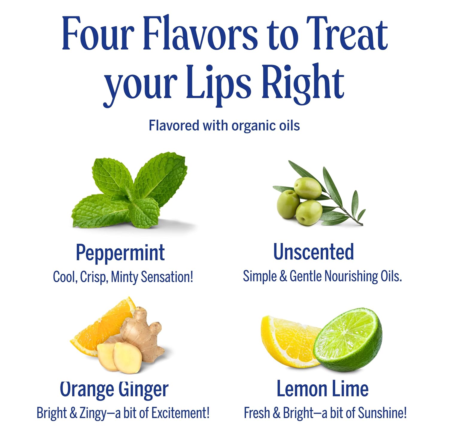 Dr. Bronner's - Organic Lip Balm Variety Peppermint, Orange Ginger, Naked, Lemon Lime) - Made with Organic Beeswax and Avocado Oil, For Dry Lips, Hands, Chin or Cheeks, 0.15 Ounce (Pack of 4) - Image 3