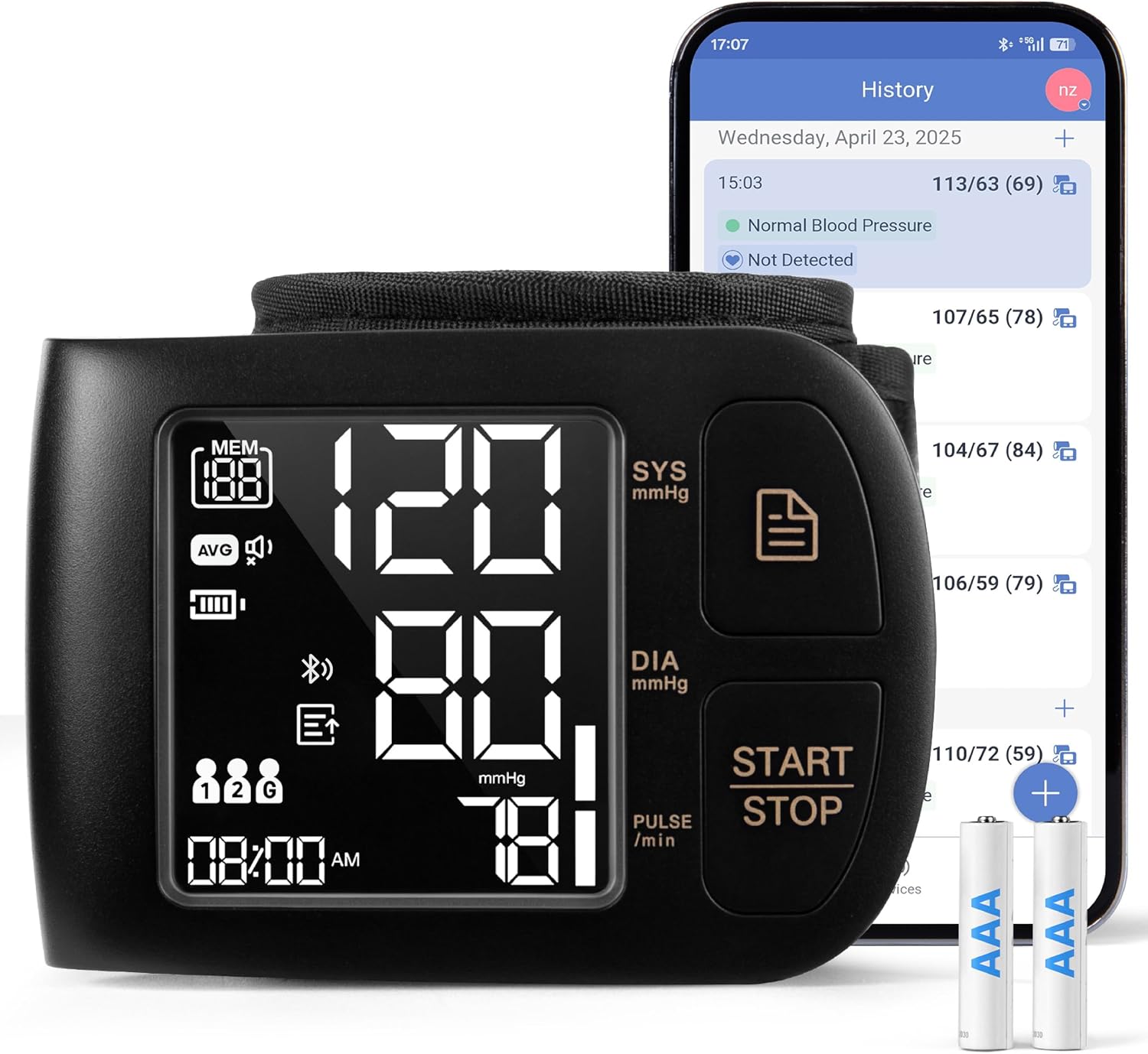 Blood Pressure Monitor Bluetooth BP...