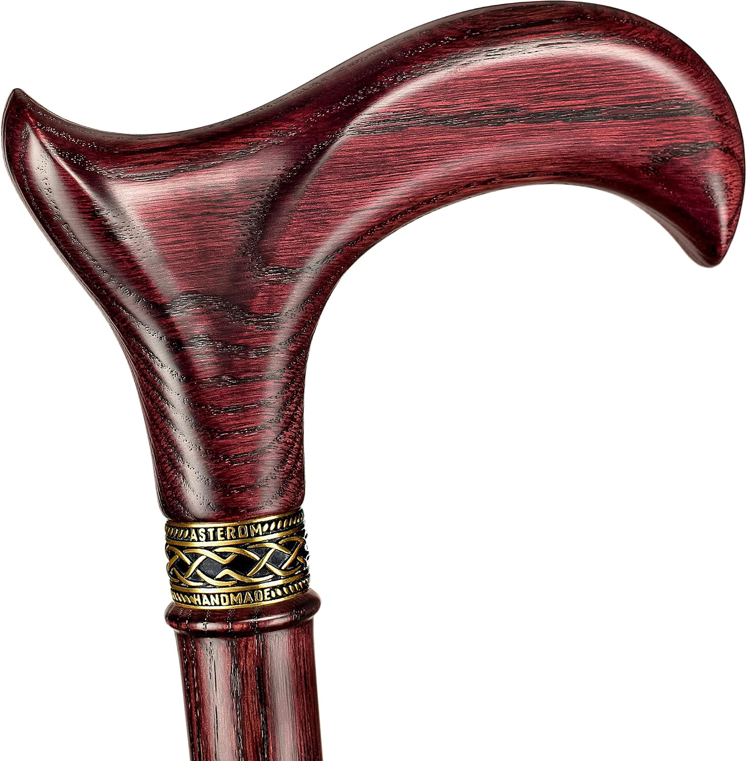 Asterom Handcrafted Walking Cane, Stylish Wooden Canes for Men, Oak Wood - Image 8