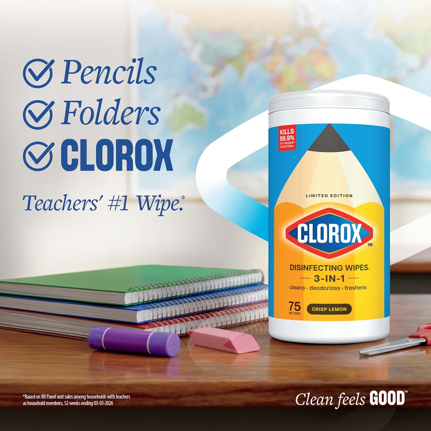 Clorox Disinfecting Wipes Cleaning Variety Pack, 75 Count, 3 Pack - Image 3