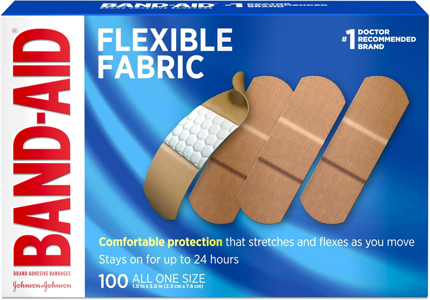 BAND-AID Brand Flexible Fabric Adhe...