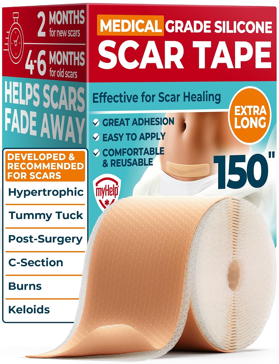 Medical Grade Silicone Scar Tape &#...