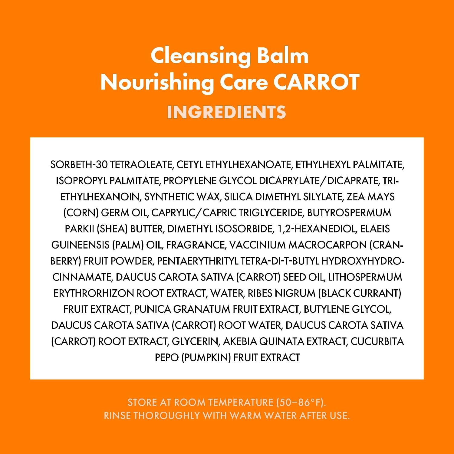 KAHI Cleansing Balm Nourish Care Carrot - Makeup Remover Balm with Carrot Seed Oil, Shea Butter & Cranberry Scrub - Gentle Exfoliating Korean Skincare 1.69 oz - Image 8