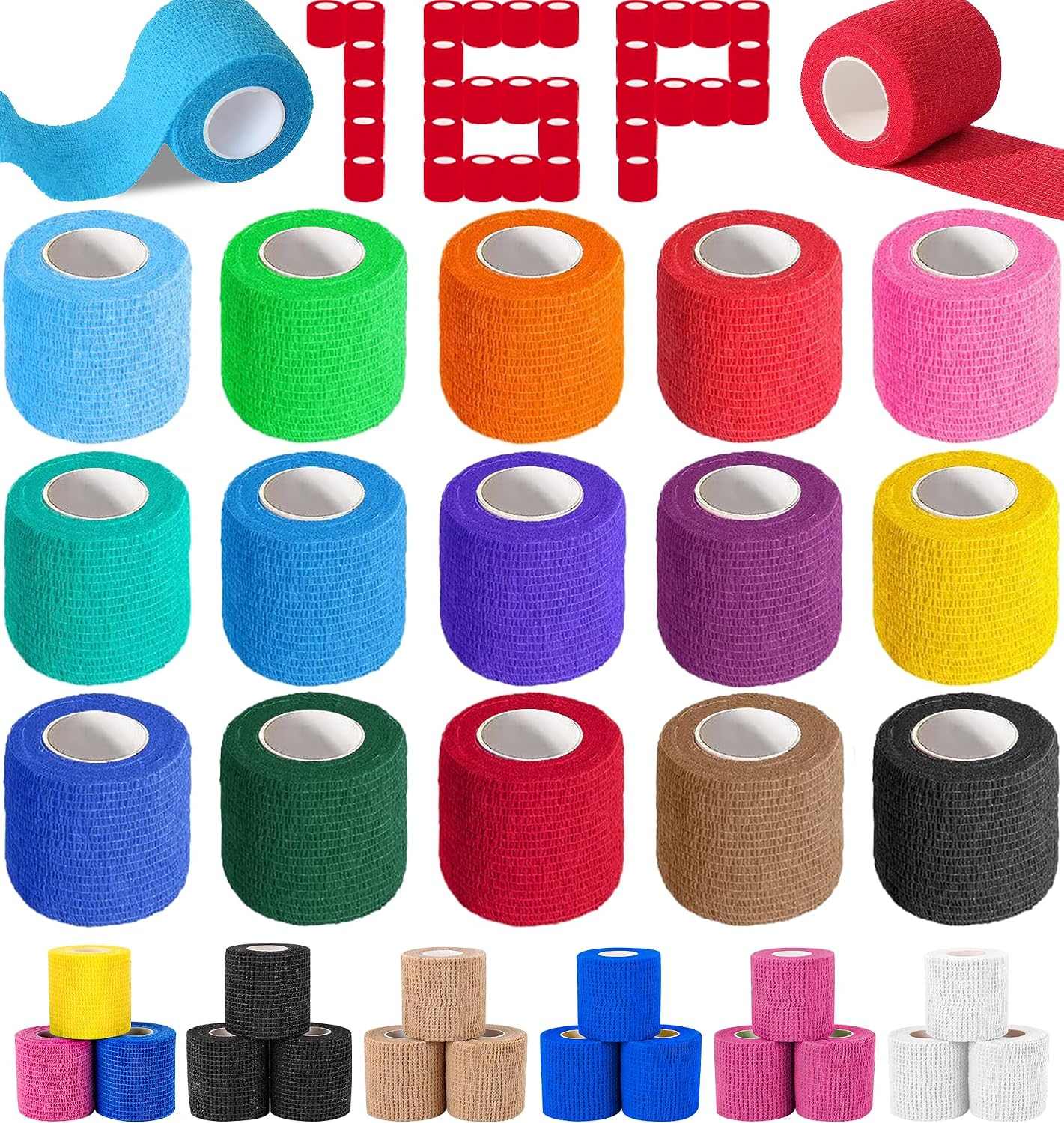 AZEN 16 Pack Self Adhesive Bandage ...