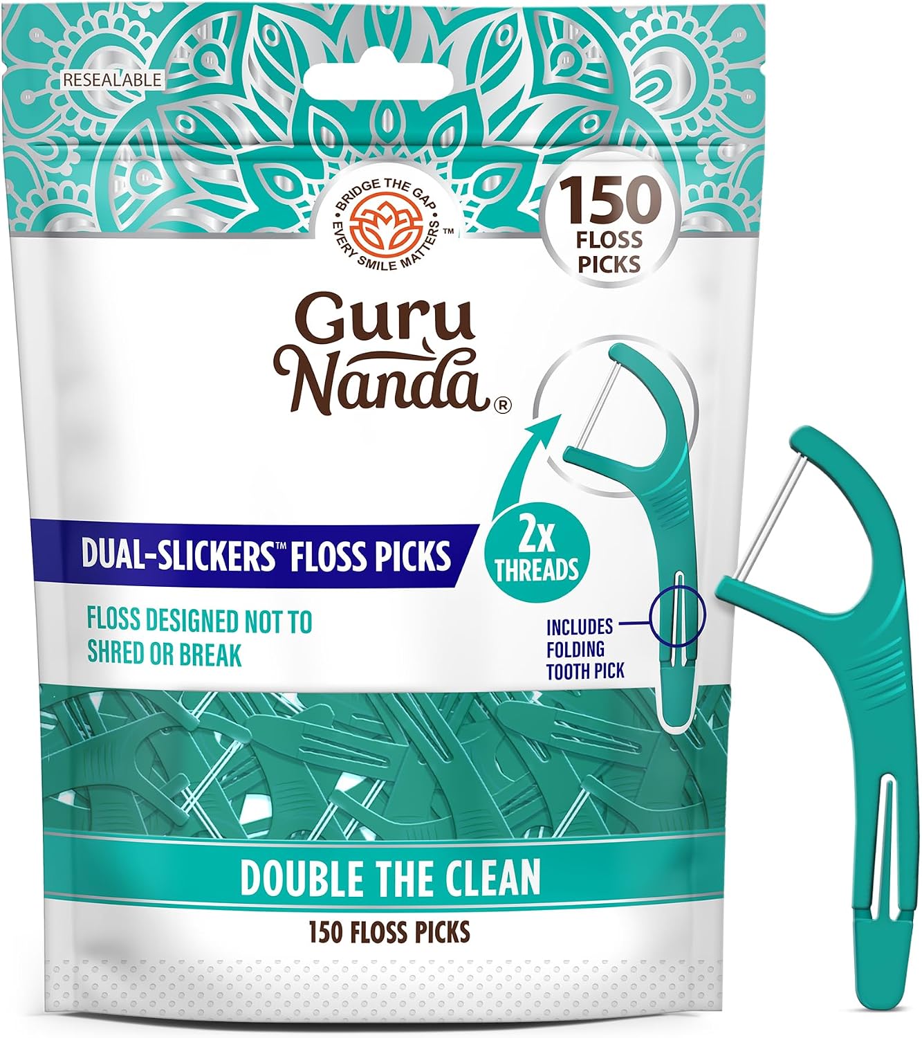 GuruNanda Dual Slickers Floss Picks...