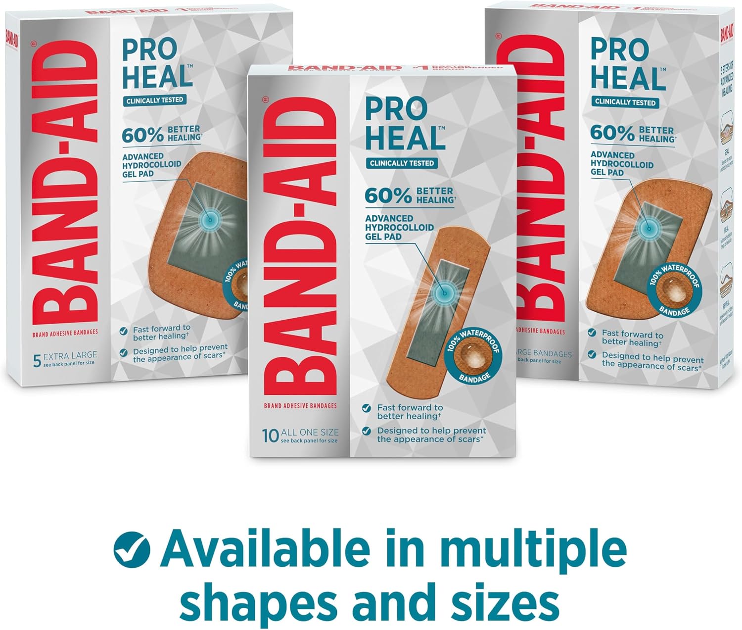 BAND-AID Brand Pro Heal Adhesive Bandages, Extra Large, Twin Pack, 5 Count - Image 5