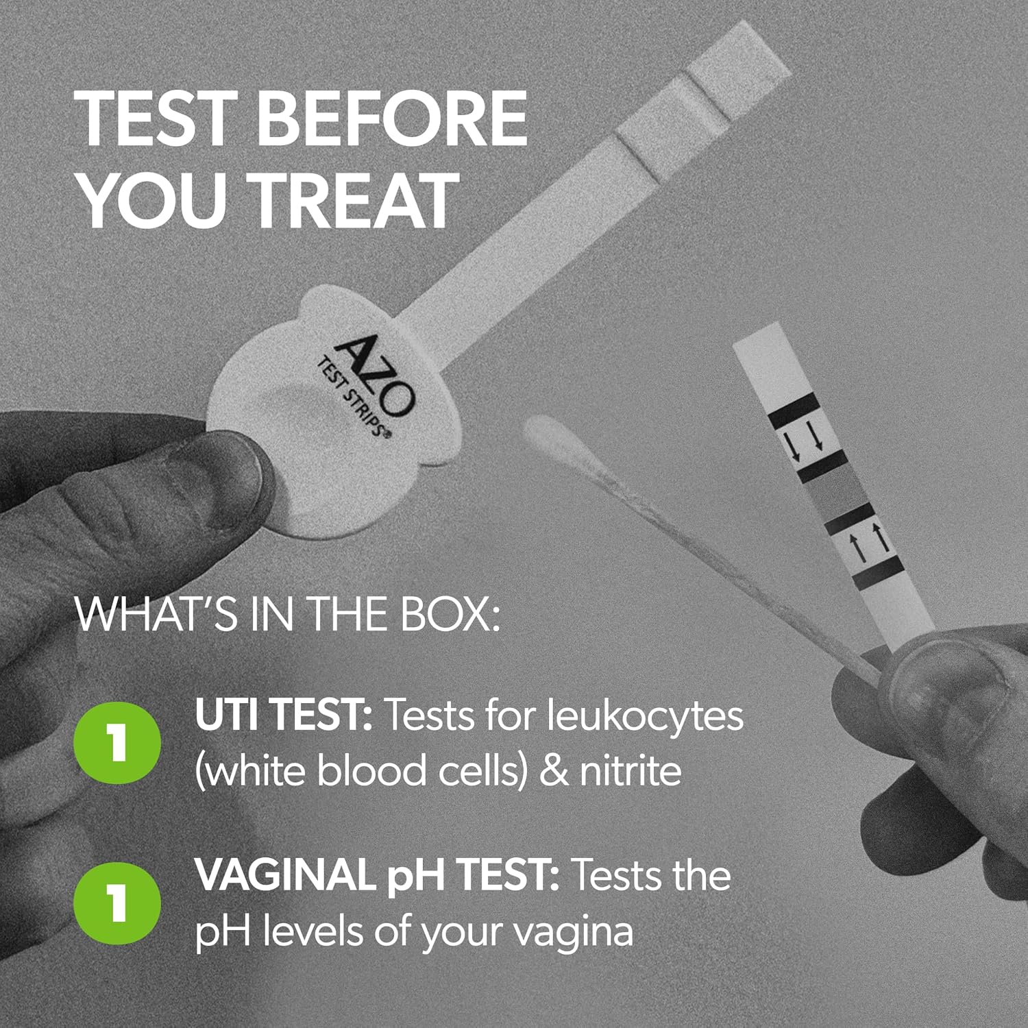 AZO Urinary Tract Infection (UTI) Test Strip + Vaginal pH Test Kit - Image 5