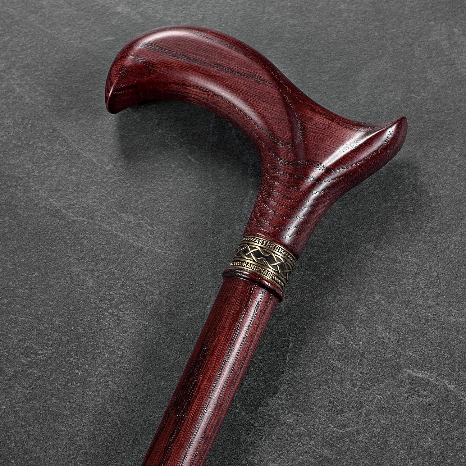 Asterom Handcrafted Walking Cane, Stylish Wooden Canes for Men, Oak Wood - Image 7