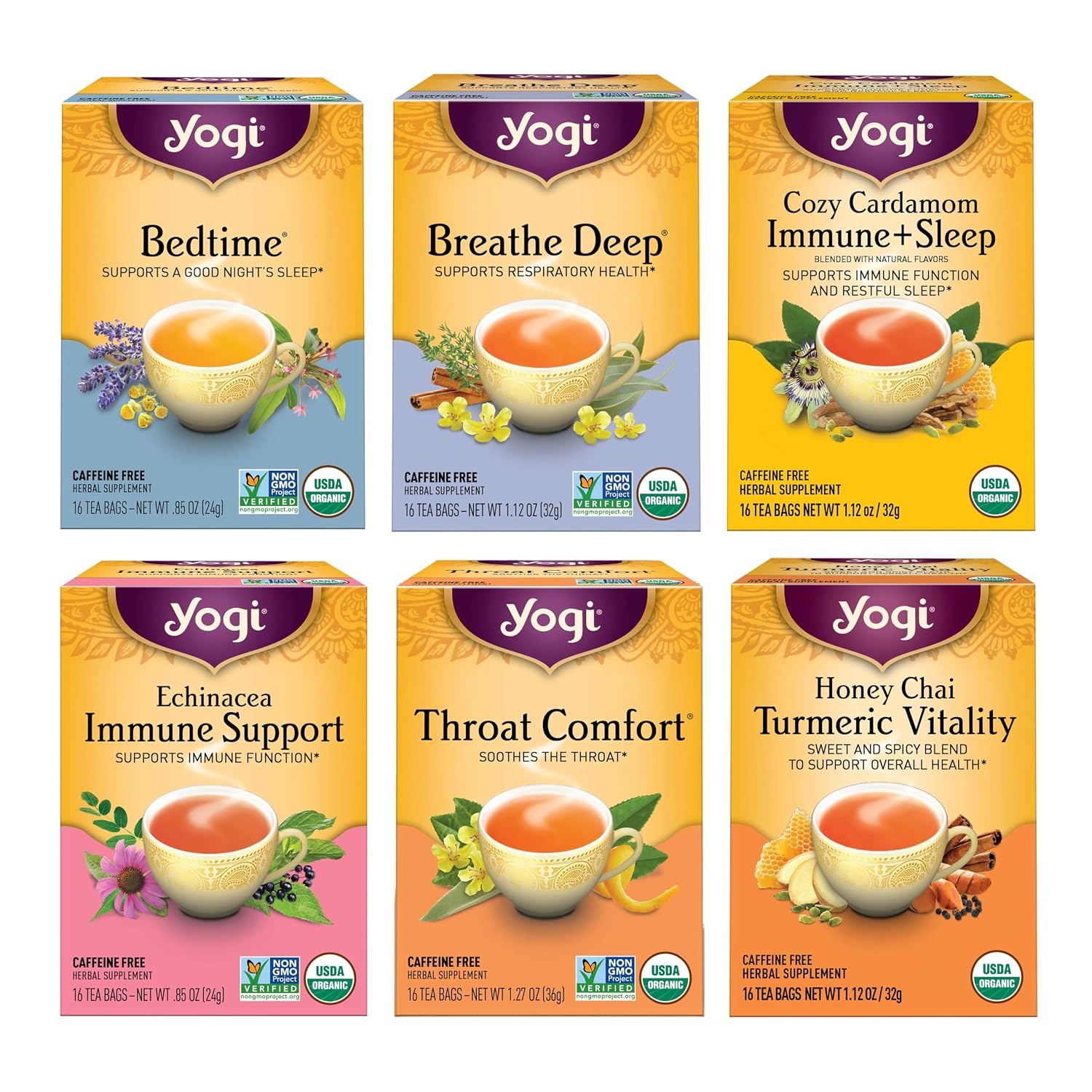 Yogi Get Well Organic Tea Sampler, ...