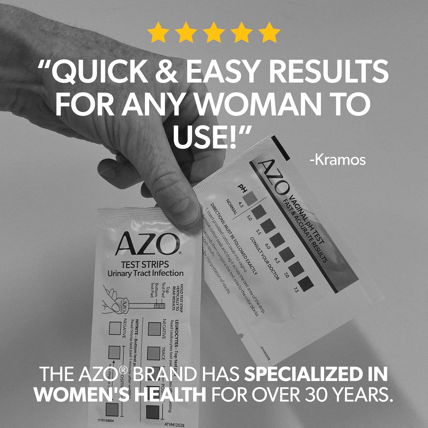AZO Urinary Tract Infection (UTI) Test Strip + Vaginal pH Test Kit - Image 8