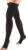 Truform 30-40 mmHg Compression Stockings for Men and Women, Thigh High Length, Dot-Top, Open Toe, Black, X-Large