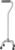 Carex Quad Cane with Small Base – Quad Walking Cane with Offset Cane Handle and Adjustable Height – 4 Tip Cane for Stability, Grey/Silver