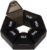 Ezy Dose Weekly (7-Day) Pill Organizer, 7-Sided Medicine Planner, Black | Compact Daily Round Vitamin & Supplement Medicine Case, Convenient and Easy to Use, Travel-Friendly Container, BPA-Free