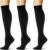 (3 pairs) Compression Socks 20-30 mmHg Long Knee High Socks for Women Men Support Athletic Travel Daily Wear