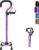 KingPavonini Walking Cane for Women Men, Stable 4-Prong Quad Cane, Purple
