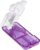 Ezy Dose Pill Cutter & Splitter, Built-in Pill Dispenser, Purple | Easy-Cut Stainless Steel Blade for Tablets, Vitamins, Medication, Portable Pill Cutter for Seniors, Pets, Travel-Size