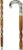 Antique Spiral Brown Wooden Walking Stick with Silver Brass Designer Parrot Handle Walking Wooden Cane for Gift Men & Women