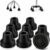 supregear 8pcs Quad Cane Tip, Non-Slip Rubber Cane Tip Extreme Grip Heavy Duty Replacement Rubber Foot for Walking and Standing Stick Accessory