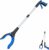 Grabber Reacher Tool – 32” Extra Long Foldable Gripper and Reaching Tool – Heavy Duty Pick Up Stick Grabbers for Seniors, Trash, Surgery Recovery Must Haves Gifts (Blue)