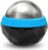 Coolrunner Cold Massage Roller Ball, Cryosphere Cold Massage Ball- Heat Therapy & Cold Therapy Relief with Cold Gel Core- Helps with Muscles Recovery and Inflammation for Shoulders, Neck (Black Blue)