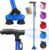 BigAlex Folding Walking Cane with LED Light,Pivoting Quad Base,Adjustable Walking Stick with Carrying Bag for Men/Women