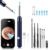 LEIPUT Ear Wax Removal – Earwax Remover Tool with 7 Pcs Ear Set – Ear Canal Cleaner with 1080P Camera – FSA HSA Eligible – Ear Cleaning Kit with 6 Ear Spoon – Ear Camera for iOS & Android (Blue)