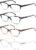 Reading Glasses Women Ladies Readers +5.00 Stylish Women’s Magnifying Cheaters Glasses 4 Pack Lightweight Comfortable Fit