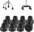 supregear Quad Cane Tips (Set of 12), Rubber Heavy Duty Non-Slip Extreme Grip Cane Replacement Foot – Accessories for Walking and Standing Stick for Women Men Seniors Elderly