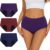 Allbase Incontinence Underwear for Women High Absorbency Period Panties Ladies Leakproof Protective Menstrual Postpartum Bladder Control Washable Cotton Briefs Multipack