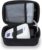 Ginsco Compact Hard Shell Case for Blood Pressure Monitor, Compatible with Omron Bronze/iHealth/Oklar, Portable Carrying Travel Case with Handle, Mesh Pocket for Cuff/Batteries/Charger (Black, M)