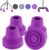 supregear Quad Cane Tips (4-Pack) – Heavy Duty Rubber Cane Tip – Non-Slip Extreme Grip Replacement Foot Pad – Accessories for Walking and Standing Stick for Women, Men, Seniors, Elderly