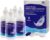 Oculus Curae Aqua Naina Saline Solution – Preservative-Free Sterile Rinse for Soft, Hard & Gas Permeable Contact Lenses – Unisol 4 Alternative – Travel-Friendly – 4X 4 fl oz Bottles