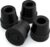 Vive Quad Cane Tips – Heavy Duty 1/2 inch Replacement Rubber Foot – Black