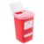 Alcedo 1 Quart Sharps Container (1-Pack) for Needle & Syringe Disposal | Small & Portable, Built-In Needle Removal Port, Temporary Safety Closure, Clear Lid, Ideal for Home, Travel & Professional