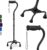 HONEYBULL Quad Cane for Men & Women, Free Standing 4 Prong Cane