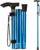 Walking Cane, Folding Cane for Man & Women, Portable Lightweight | 5-Level Adjustable Height, Collapsible Cane for Seniors Balancing Mobility Aid