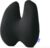 C CUSHION LAB Extra Dense Lumbar Pillow – Patented Ergonomic Multi-Region Firm Back Support for Lower Back Pain Relief – Lumbar Support Cushion with Strap for Office Chair, Car, Sofa, Plane – Black