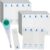 Juvale Thermometer Covers – 100 Count, White – Disposable Probe Covers for Digital Thermometers & Oral, Rectal, Armpit Use