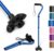 KINGGEAR Self Standing Walking Cane Quad Base for Seniors