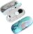 AITIME 2 in 1 Contact Lens and Glasses Case Combo,Contact Travel Case Kit | Double Sided Eye Contact Case with Remover Tool,Storage Organizer Accessories,Cute Eyeglasses Case with Contact Holder
