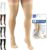Truform 20-30 Mmhg Compression Stockings for Men & Women, Thigh High Length, Dot Top, Closed Toe, Beige, Medium