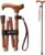 Foldable Walking Cane for Women and Men, Adjustable, Sen Wood | Collapsible Lightweight Folding Walking Stick for Seniors, Adjustable Height, Canes for Stability, Ergonomic Handle