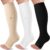 LEVSOX Open Toe Compression Socks for Women & Men 20-30mmHg Toeless Sock Knee High Support Stockings for Circulation Nurses Pregnant Travel