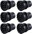 6-Pack Rubber Cane Tips 7/8 Inch Heavy Duty Walking Cane Tips, Non-Slip Crutches Accessories, Sturdy Replacement Cane Tip for Walking Sticks, Hiking Sticks, Seniors Crutches(Black)