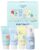 GOONGBE Kids Travel Toiletry Set – 4-in-1 TSA Carry-On Kit with Shampoo, Body Wash, Face Cleanser (Sunscreen Removal) & Lotion, Silicone-Free Low pH for Sensitive Skin1oz Each